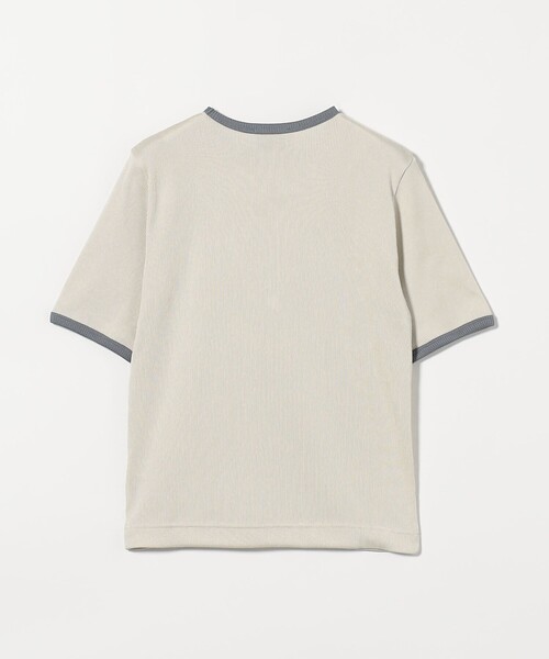 リブバイカラーパイピングTシャツ リブ バイカラー パイピング Tシャツ