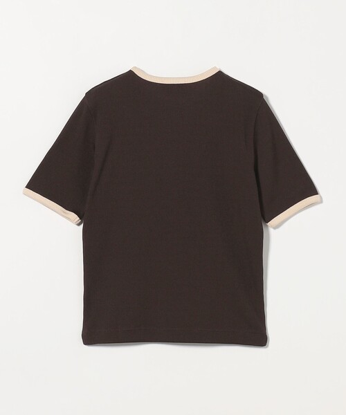 リブ バイカラーパイピング Tシャツ（Tシャツ/カットソー