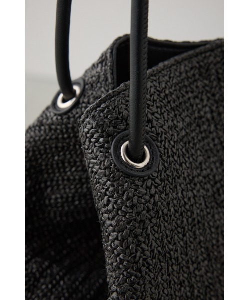AZUL by moussy（アズールバイマウジー）の「チャームセットメッシュトートバッグ（トートバッグ・レディース・ブラック/ベージュ・FREE）」の7枚目の写真