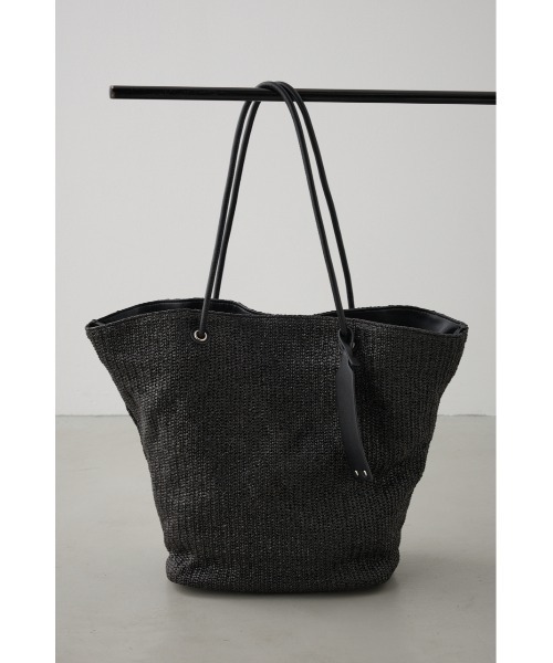 AZUL by moussy（アズールバイマウジー）の「チャームセットメッシュトートバッグ（トートバッグ・レディース・ブラック/ベージュ・FREE）」の10枚目の写真