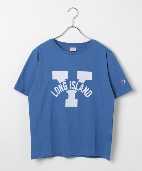 Champion(チャンピオン)の「【Champion(チャンピオン)】別注ロゴ半袖T(Tシャツ/カットソー・レディース・オフホワイト/ブルー/ブラック・FREE)」の10枚目の写真