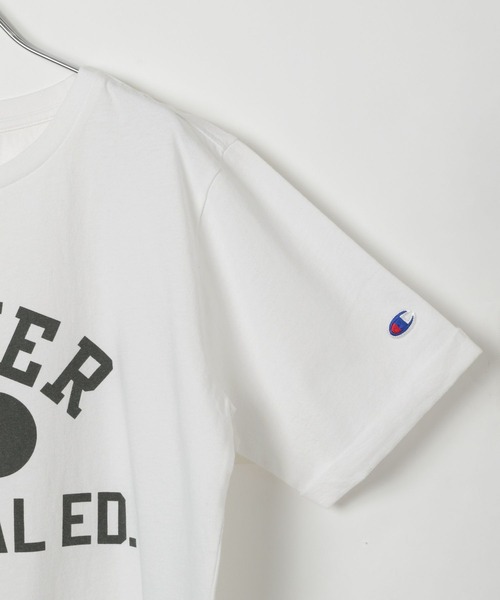 Champion(チャンピオン)の「【Champion(チャンピオン)】別注ロゴ半袖T(Tシャツ/カットソー・レディース・オフホワイト/ブルー/ブラック・FREE)」の13枚目の写真