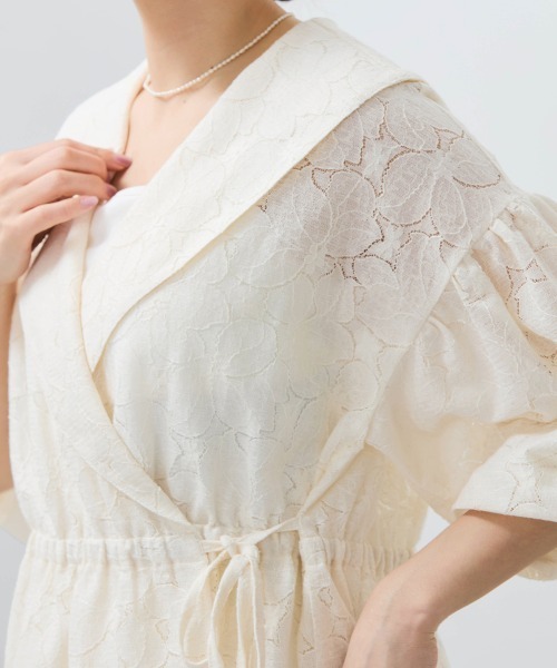 セール】【SHIORI IRIE コラボ】カシュクールレースブラウス