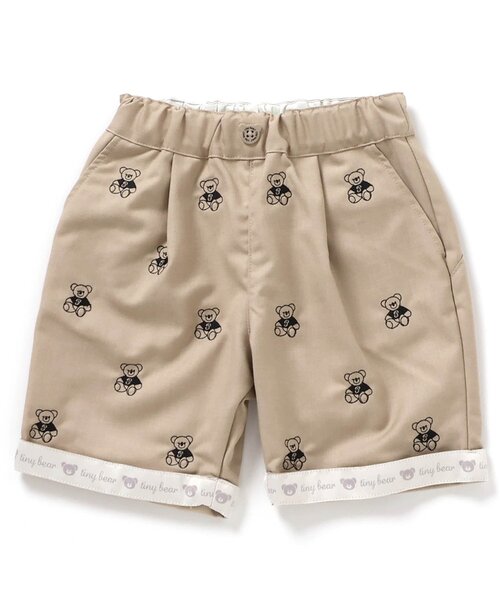 apres les cours（アプレレクール）の「tiny bear 刺繍パンツ（その他パンツ・キッズ・ベージュ/ネイビー・80/90/100/110/120）」の7枚目の写真