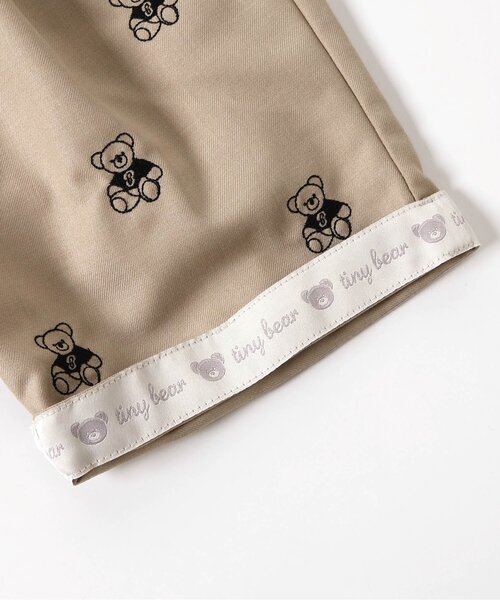 apres les cours（アプレレクール）の「tiny bear 刺繍パンツ（その他パンツ・キッズ・ベージュ/ネイビー・80/90/100/110/120）」の9枚目の写真