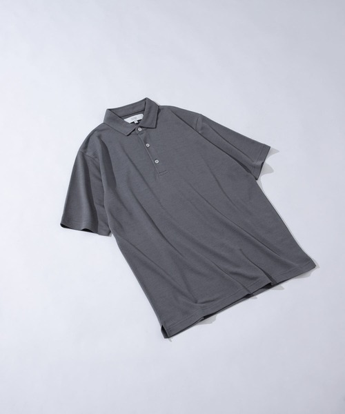 URBAN RESEARCH ROSSO MEN(アーバンリサーチロッソメン)の「『WEB限定』『XLサイズあり』 リネン混カノコポロシャツ(ポロシャツ・メンズ・アイボリー/チャコールグレー/ブラウン/カーキ/ブラック・SMALL/MEDIUM/LARGE/X-LARGE)」の1枚目の写真