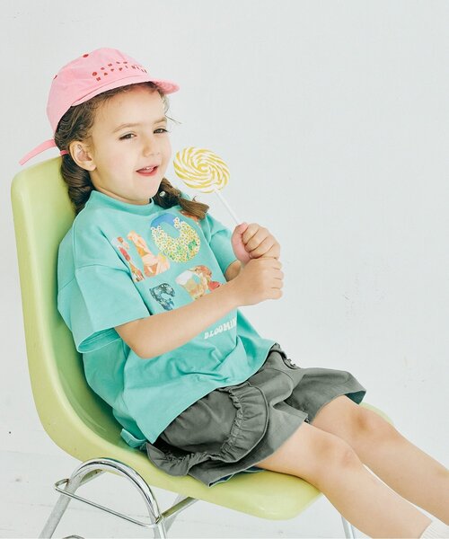 p.premier(ピードットプルミエ)の「サイドポケットフリルショートパンツ(その他パンツ・キッズ・ベージュ/インディゴブルー/カーキ/レッド・80/90/100/110/120/130/140)」の18枚目の写真