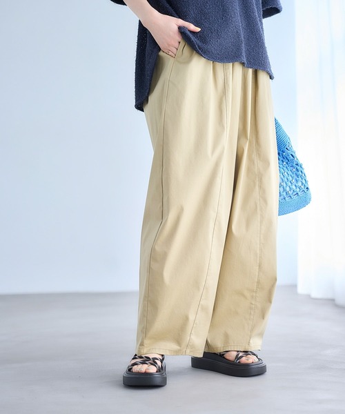 studio CLIP（スタディオクリップ）の「【イージーケア・接触冷感】軽らくバルーンパンツ（その他パンツ・レディース・カーキ/ベージュ/ネイビー・LARGE/ﾌﾘｰ(L)/MEDIUM/PF）」の6枚目の写真