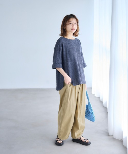 studio CLIP（スタディオクリップ）の「【イージーケア・接触冷感】軽らくバルーンパンツ（その他パンツ・レディース・カーキ/ベージュ/ネイビー・LARGE/ﾌﾘｰ(L)/MEDIUM/PF）」の10枚目の写真