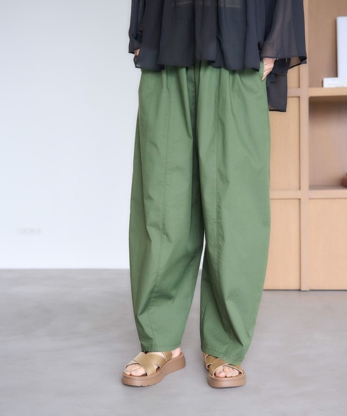 studio CLIP（スタディオクリップ）の「【イージーケア・接触冷感】軽らくバルーンパンツ（その他パンツ・レディース・カーキ/ベージュ/ネイビー・LARGE/ﾌﾘｰ(L)/MEDIUM/PF）」の21枚目の写真