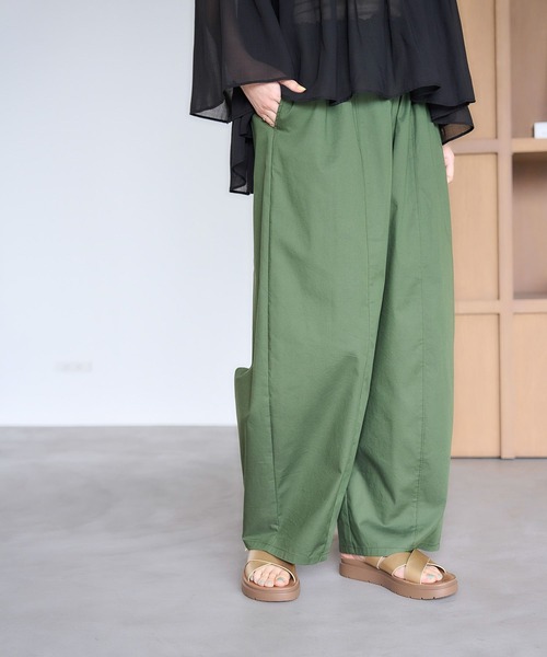 studio CLIP（スタディオクリップ）の「【イージーケア・接触冷感】軽らくバルーンパンツ（その他パンツ・レディース・カーキ/ベージュ/ネイビー・LARGE/ﾌﾘｰ(L)/MEDIUM/PF）」の22枚目の写真