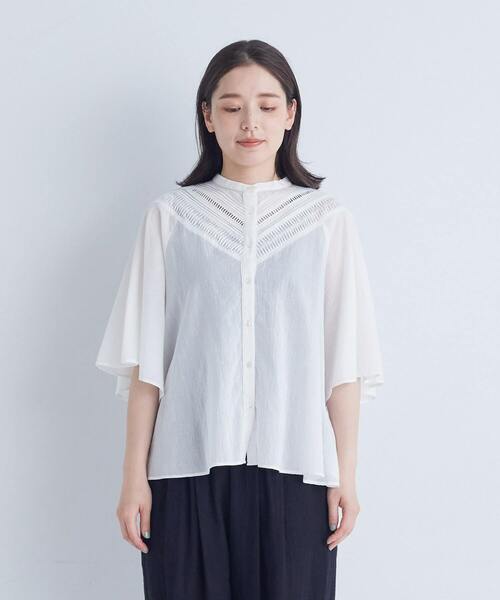 美品　ADIEU TRISTESSE インドレースブラウス インドレースブラウス｜BIGI online store - ビギ オンラインストア