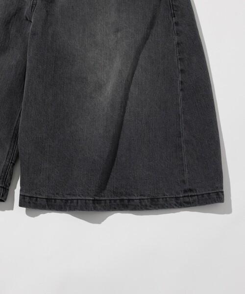 FREAK'S STORE(フリークスストア)の「FREAK’S STORE/フリークスストア ワイドシルエット ヴィンテージ加工 カーブ デニム クロップド ショートパンツ(その他パンツ・メンズ・サックスブルー/ネイビー/ブラック/ダークネイビー・MEDIUM/LARGE)」の8枚目の写真