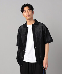 半袖メッシュ シャツカーディガン