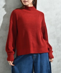 INTERPLANET（インタープラネット）の「片畦編みハイネックプルオーバー（ニット/セーター）」