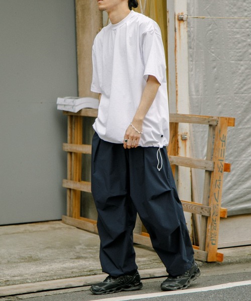 DAIWA PIER39（ダイワピア39）の「DAIWA PIER39　TECH DRAWSTRING S/S TEE（Tシャツ/カットソー・メンズ・ホワイト/ライトグレー/チャコールグレー/ブラック・SMALL/MEDIUM/LARGE/X-LARGE）」の19枚目の写真