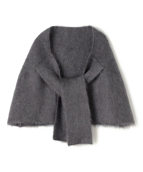 TOMORROWLAND (トゥモローランド)の「JIL SANDER CAPE ケープニット(ニット/セーター・レディース・ライトベージュ/ライトグレー・34)」の2枚目の写真