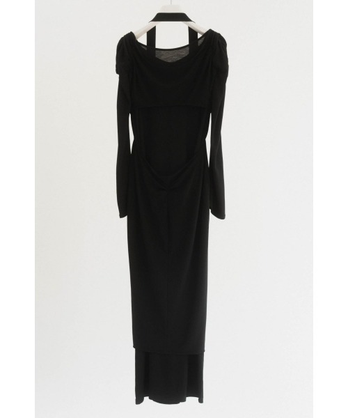 Knuth Marf(クヌースマーフ)の「2way layered one piece(ワンピース・レディース・ブラック/グレイッシュベージュ・SMALL/MEDIUM/X-SMALL)」の13枚目の写真
