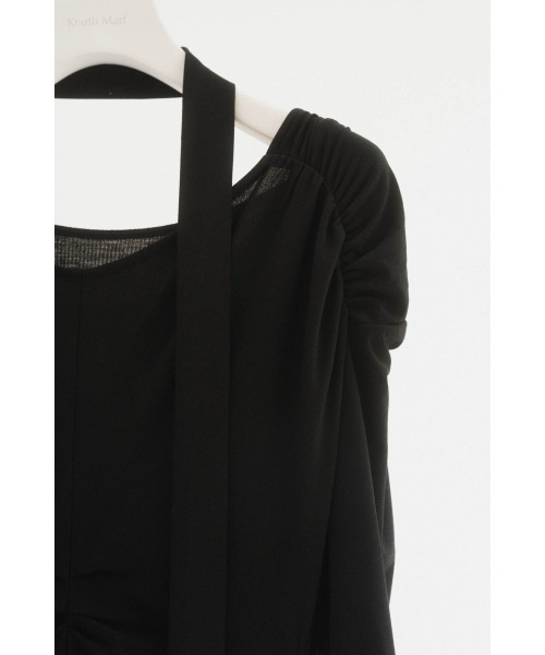 Knuth Marf(クヌースマーフ)の「2way layered one piece(ワンピース・レディース・ブラック/グレイッシュベージュ・SMALL/MEDIUM/X-SMALL)」の14枚目の写真