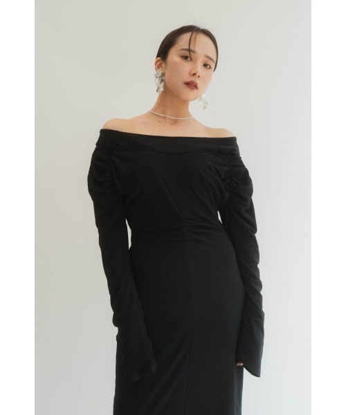 Knuth Marf(クヌースマーフ)の「2way layered one piece(ワンピース・レディース・ブラック/グレイッシュベージュ・SMALL/MEDIUM/X-SMALL)」の18枚目の写真