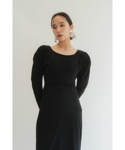 Knuth Marf(クヌースマーフ)の「2way layered one piece(ワンピース・レディース・ブラック/グレイッシュベージュ・SMALL/MEDIUM/X-SMALL)」の22枚目の写真