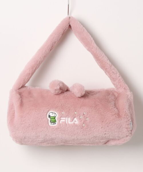 PEANUTS(ピーナッツ)の「【FILA】PEANUTS フェイクファードラムバッグ/ピーナッツ/コラボ(ドラムバッグ・レディース・オフホワイト/ブラウン/ピンク・FREE)」の6枚目の写真