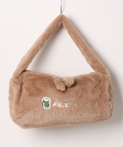 PEANUTS(ピーナッツ)の「【FILA】PEANUTS フェイクファードラムバッグ/ピーナッツ/コラボ(ドラムバッグ・レディース・オフホワイト/ブラウン/ピンク・FREE)」の7枚目の写真