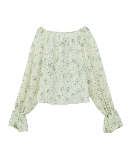 earth music&ecology（アースミュージックアンドエコロジー）の「ナローリボンくしゅくしゅギャザーブラウス（シャツ/ブラウス・レディース・アイボリー/ブラック/ブラウン/その他1・FREE）」の14枚目の写真