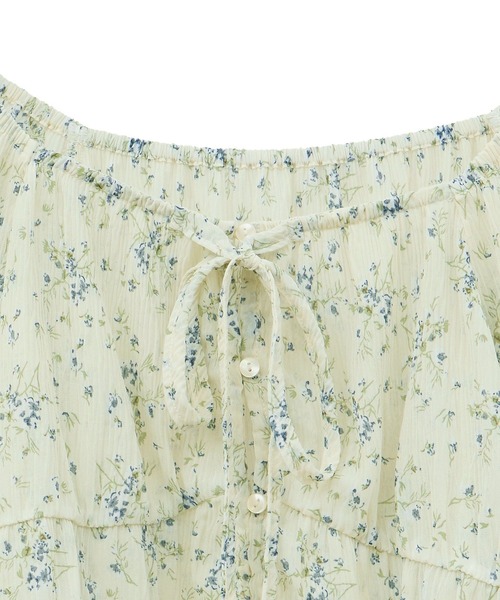 earth music&ecology（アースミュージックアンドエコロジー）の「ナローリボンくしゅくしゅギャザーブラウス（シャツ/ブラウス・レディース・アイボリー/ブラック/ブラウン/その他1・FREE）」の15枚目の写真