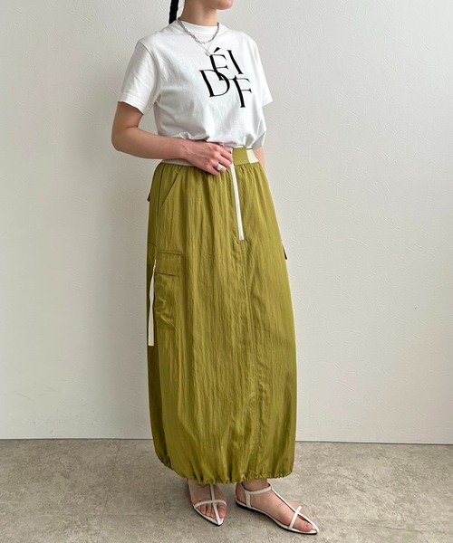 LHELBIE(レルビエ)の「ワークバルーンスカート(スカート・レディース・カーキ/ブラック/ライトグレー・M)」の20枚目の写真