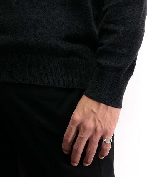 TOM WOOD(トムウッド)の「【TOMWOOD/トムウッド】Mini Signet Cushion シルバーリング 指輪(リング・レディース・シルバー・48/50/52/54)」の6枚目の写真