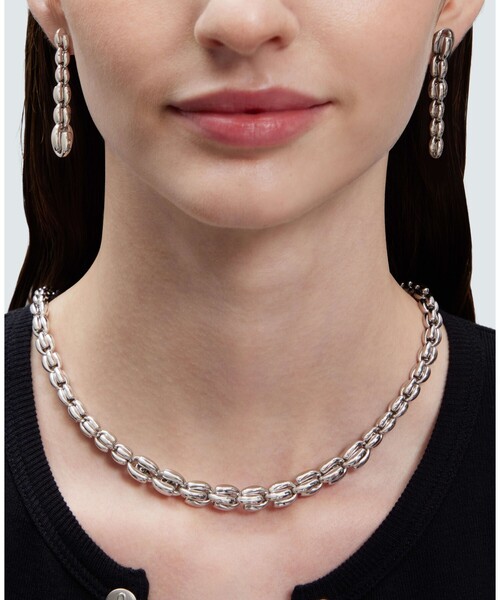 agnes b.(アニエスベー)の「【Outlet】チェーン ネックレス "Iconic - Hollow Silver Chain"(ネックレス・レディース・シルバー系その他・FREE)」の8枚目の写真