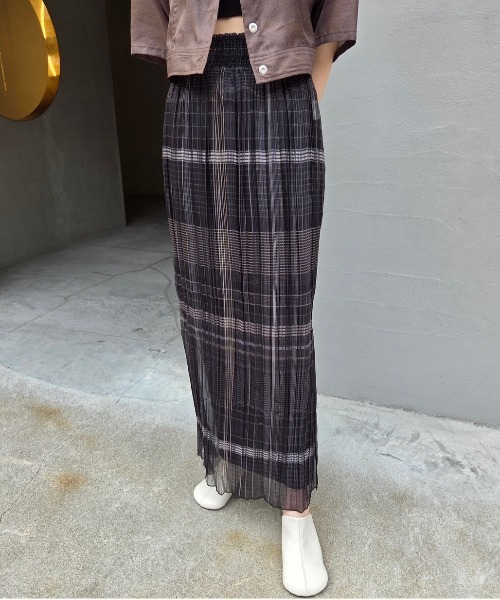 MEDI STRAIN CHECK SKIRT（スカート）｜Ameri（アメリ）の