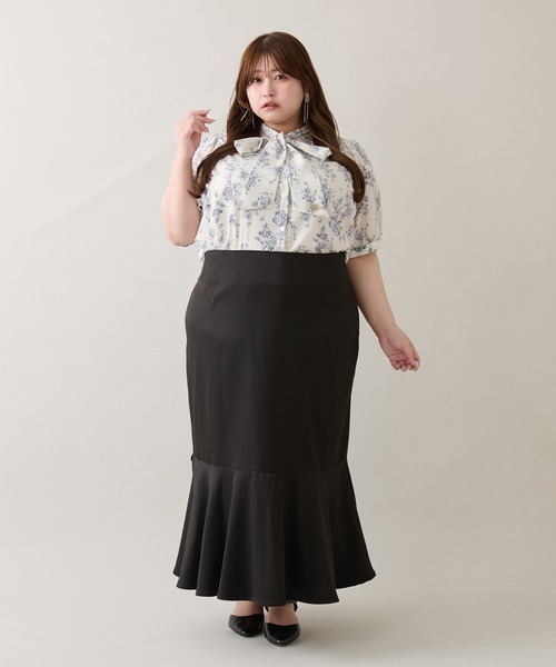 Louiosy(ルオシー)の「【大きいサイズ】チャーム付きアソートボウタイブラウス(シャツ/ブラウス・レディース・ブルー系その他/オフホワイト・3L/X-LARGE/4L)」の11枚目の写真