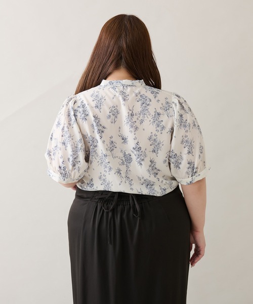 Louiosy(ルオシー)の「【大きいサイズ】チャーム付きアソートボウタイブラウス(シャツ/ブラウス・レディース・ブルー系その他/オフホワイト・3L/X-LARGE/4L)」の18枚目の写真