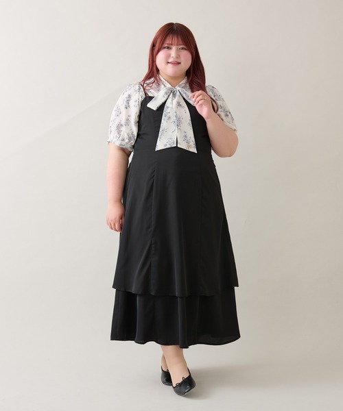 Louiosy(ルオシー)の「【大きいサイズ】チャーム付きアソートボウタイブラウス(シャツ/ブラウス・レディース・ブルー系その他/オフホワイト・3L/X-LARGE/4L)」の13枚目の写真