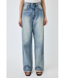 MOUSSY | HW DAMAGE LOOSE STRAIGHT(デニムパンツ)