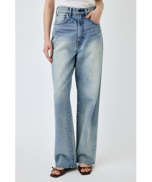 MOUSSY（マウジー）の「HW DAMAGE LOOSE STRAIGHT（デニムパンツ・レディース・ブルー・24inch/23inch/26inch/25inch）」の7枚目の写真