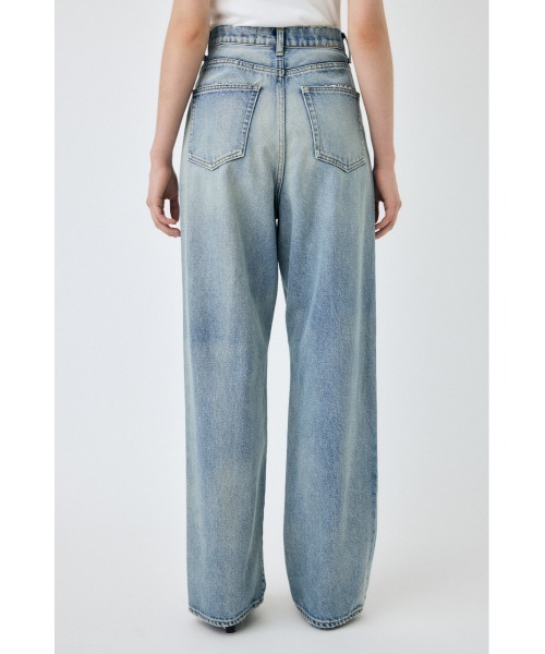 MOUSSY（マウジー）の「HW DAMAGE LOOSE STRAIGHT（デニムパンツ・レディース・ブルー・24inch/23inch/26inch/25inch）」の9枚目の写真