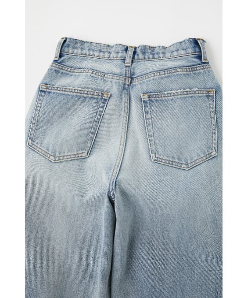 MOUSSY（マウジー）の「HW DAMAGE LOOSE STRAIGHT（デニムパンツ・レディース・ブルー・24inch/23inch/26inch/25inch）」の16枚目の写真