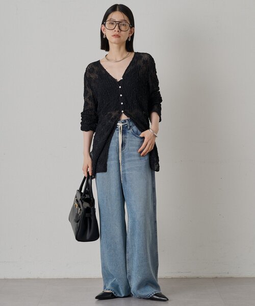 LOUNGEDRESS（ラウンジドレス）の「ライトドロストデニムパンツ（デニムパンツ・レディース・ブルー・SMALL/MEDIUM）」の3枚目の写真