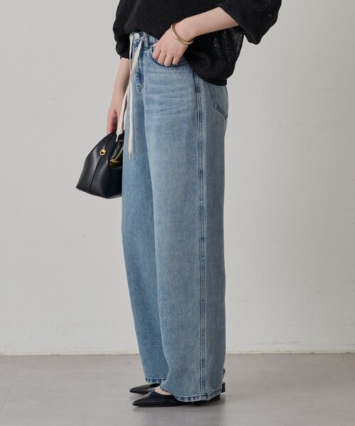 LOUNGEDRESS（ラウンジドレス）の「ライトドロストデニムパンツ（デニムパンツ・レディース・ブルー・SMALL/MEDIUM）」の9枚目の写真