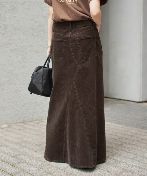 Spick & Span(スピックアンドスパン)の「ストレッチコーデュロイスカート(スカート・レディース・ブラウン系その他/カーキ・36/38/40)」の8枚目の写真