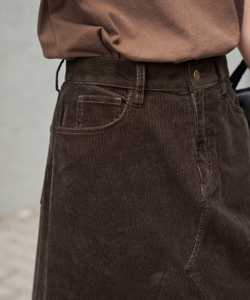 Spick & Span(スピックアンドスパン)の「ストレッチコーデュロイスカート(スカート・レディース・ブラウン系その他/カーキ・36/38/40)」の9枚目の写真
