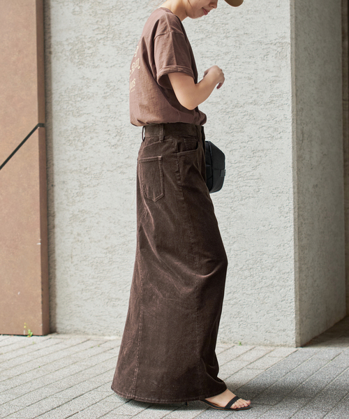 Spick & Span(スピックアンドスパン)の「ストレッチコーデュロイスカート(スカート・レディース・ブラウン系その他/カーキ・36/38/40)」の14枚目の写真