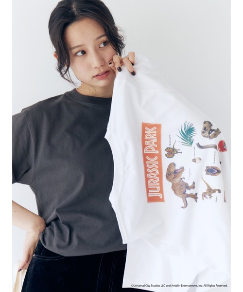tシャツ JURASIC PARK／ロゴプリントT レディース JURASIC PARK／ロゴプリントT（Tシャツ/カットソー）｜Ungrid