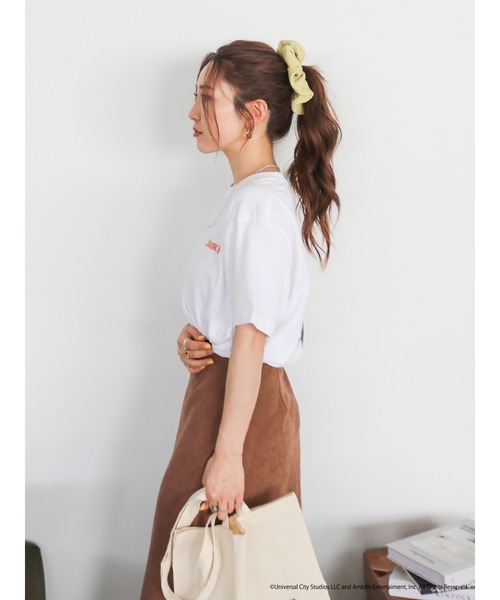 Ungrid(アングリッド)の「【別注】JURASIC PARK/ロゴプリントT(Tシャツ/カットソー・レディース・オフホワイト/ブラック・FREE)」の12枚目の写真