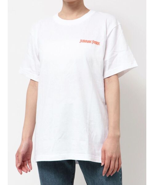 Ungrid(アングリッド)の「【別注】JURASIC PARK/ロゴプリントT(Tシャツ/カットソー・レディース・オフホワイト/ブラック・FREE)」の3枚目の写真