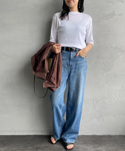 新品　Dakota ワイドストレートデニムパンツ エストネーション TAKAGI / STAFF STYLING｜ESTNATION ONLINE STORE