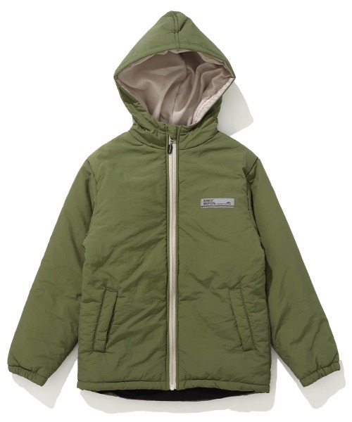 KRIFF MAYER Kid's Collection(クリフメイヤーキッズコレクション)の「中綿撥水マウンテンパーカー(マウンテンパーカー・キッズ・チャコール/ナチュラル/オリーブ/サックスブルー・120/170/150/130/160/140)」の4枚目の写真